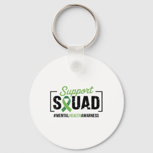Unterstützung Squad Sunflower Hair Mental Health A Schlüsselanhänger