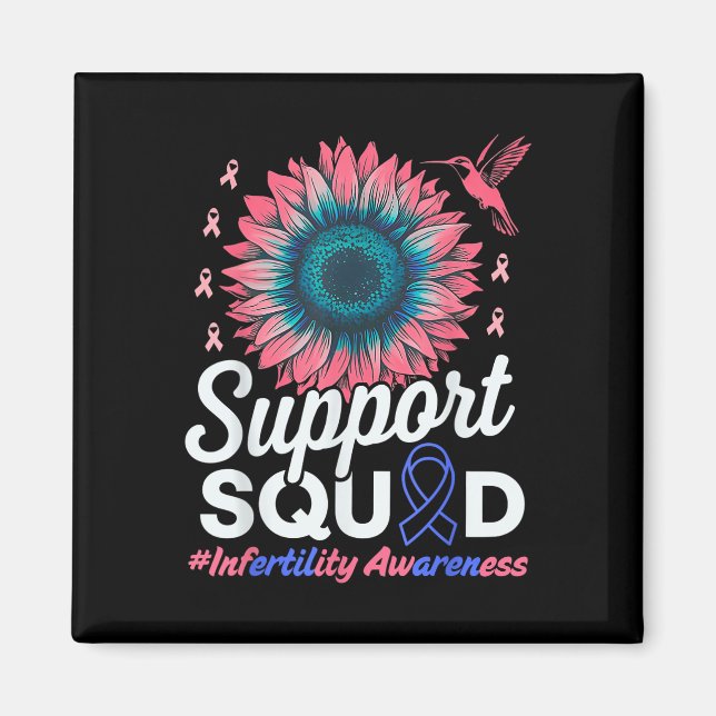 Unterstützung Squad Sunflower Warrior Unfruchtbark Magnet (Vorne)