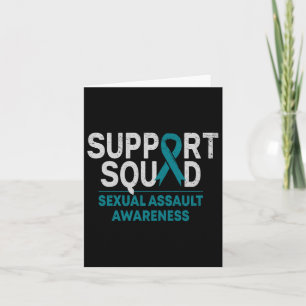 Unterstützung Squad Ual Auleness Month Aquamarine  Karte