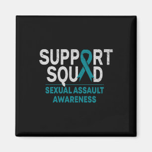 Unterstützung Squad Ual Auleness Month Aquamarine  Magnet