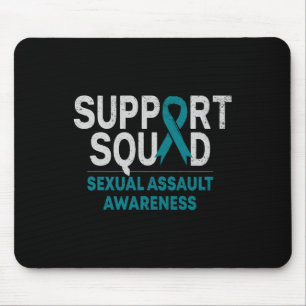 Unterstützung Squad Ual Auleness Month Aquamarine Mousepad