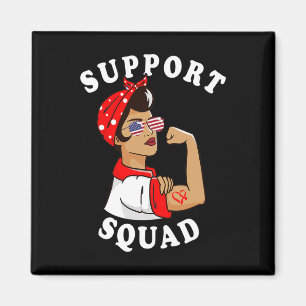 Unterstützung Squad Women Sungles Herzerkrankungen Magnet