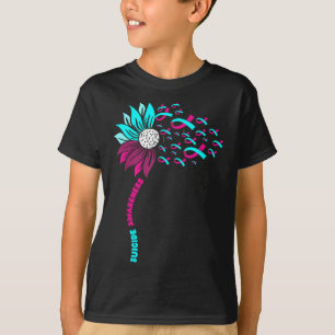 Unterstützung Suizidbewusstsein Blume Suizid Präve T-Shirt