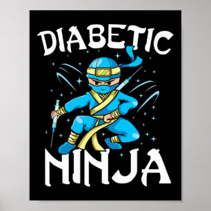 Unterstützung T1d Diabetic Ninja Typ-1-Diabetes-Be Poster