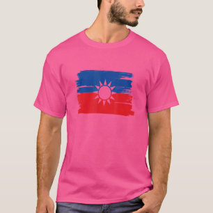 Unterstützung Taiwans Ich stehe mit Taiwan Flag-fr T-Shirt