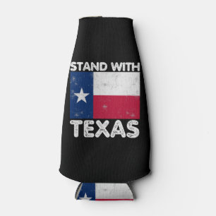Unterstützung Texas ich mit Texas Texan Flag stehe Flaschenkühler