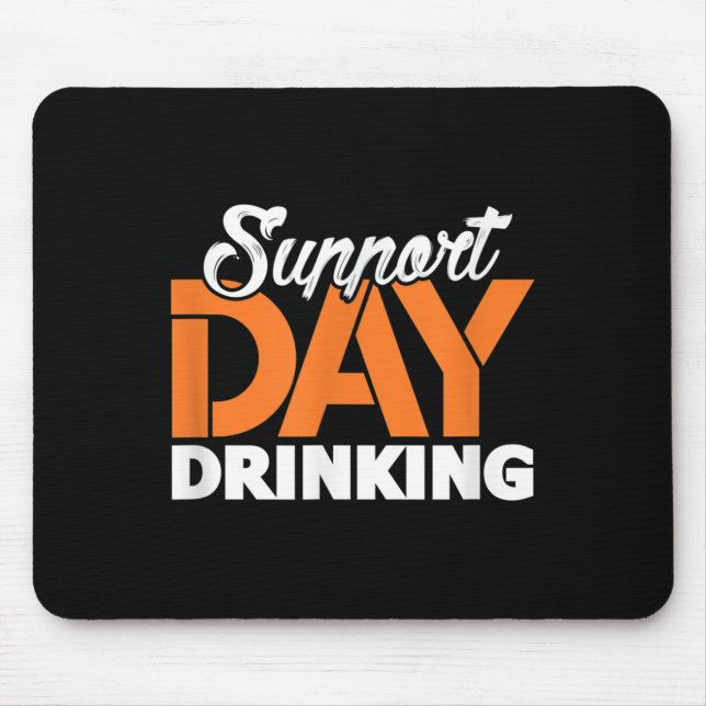 Unterstützung Trinken am Tag Junggesellenabschied  Mousepad (Vorne)
