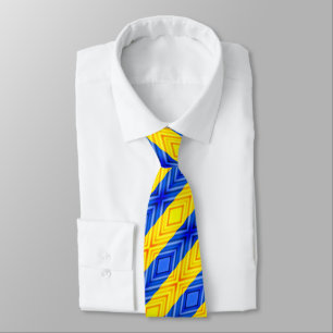 Unterstützung Ukraine Neck Tie Ukrainian Flag Farb Krawatte