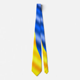 Unterstützung Ukraine Neck Tie ukrainische Flagge  Krawatte