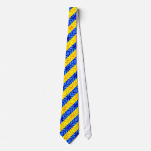 Unterstützung Ukraine Neck Tie ukrainische Flagge  Krawatte