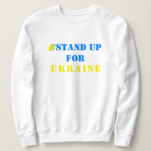 Unterstützung Ukraine Sweatshirt ukrainische Flagg