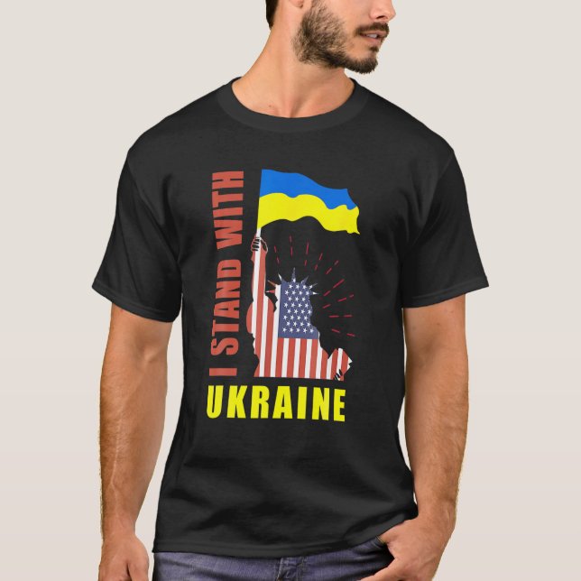 Unterstützung Ukraine Ukraina Ukrainische Niedlich T-Shirt (Vorderseite)