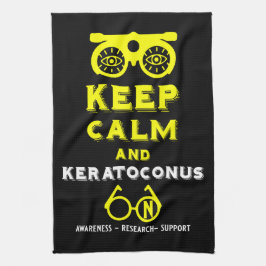 Unterstützung und Sensibilisierung für Keratokonus Geschirrtuch