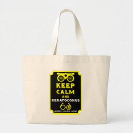 Unterstützung und Sensibilisierung für Keratokonus Jumbo Stoffbeutel