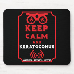 Unterstützung und Sensibilisierung für Keratokonus Mousepad