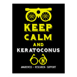 Unterstützung und Sensibilisierung für Keratokonus Poster