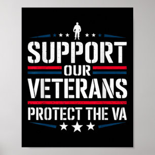 Unterstützung unserer Veteranen schützen und Va Pr Poster