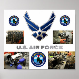 Unterstützung von Aircrew Poster