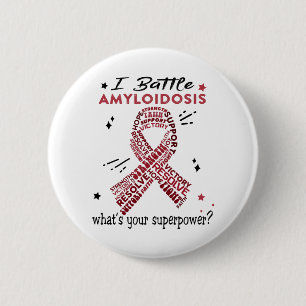 Unterstützung von Amyloidose Warrior Geschenke Button