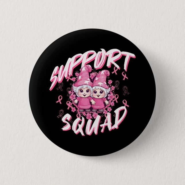 Unterstützung von Auszeichnungen von Brustkrebs-Kä Button (Vorderseite)