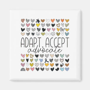 Unterstützung von Autismus Awareness Adapt Akzepti Magnet