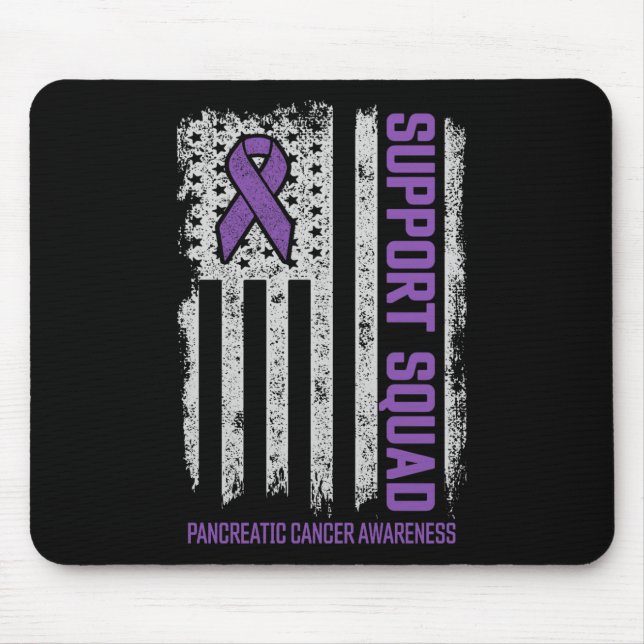 Unterstützung von Bauchspeicheldrüsenkrebs Mousepad (Vorne)
