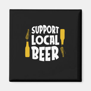 Unterstützung von Bier vor Ort Magnet