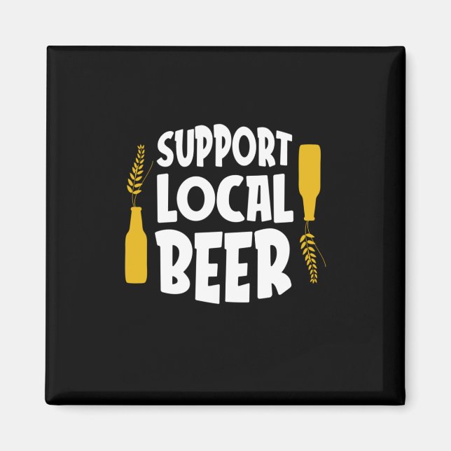 Unterstützung von Bier vor Ort Magnet (Vorne)