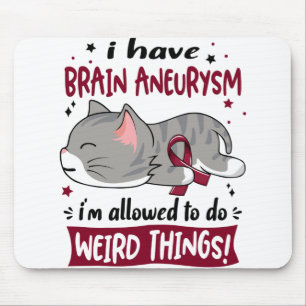 Unterstützung von Brain Aneurysm-Awareness Ribbon  Mousepad