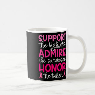 Unterstützung von Brustkrebs Admire Ehrenkrebs A Kaffeetasse