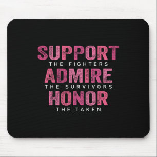 Unterstützung von Brustkrebs Admire Ehrenkrebs A Mousepad