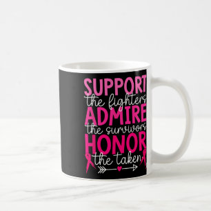 Unterstützung von Brustkrebs Admire Honorarkrebs j Kaffeetasse