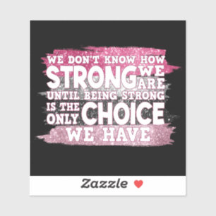 Unterstützung von Brustkrebs Aufkleber