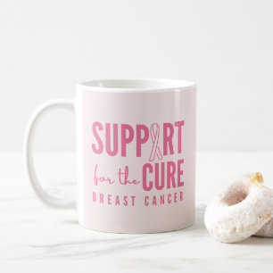 Unterstützung von Brustkrebs bei der Heilung der r Kaffeetasse