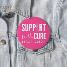 Unterstützung von Brustkrebs bei der Heilung rosa Button