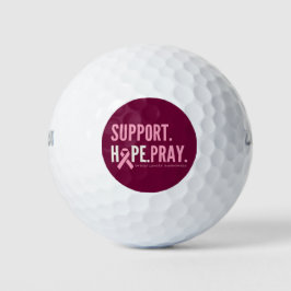 Unterstützung von Brustkrebs Hoffnung beten Golf B Golfball