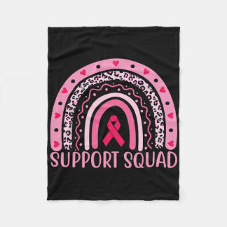 Unterstützung von Brustkrebs im Brustkrebs-Quadrat Fleecedecke