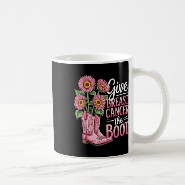 Unterstützung von Brustkrebs Kaffeetasse (Rechts)