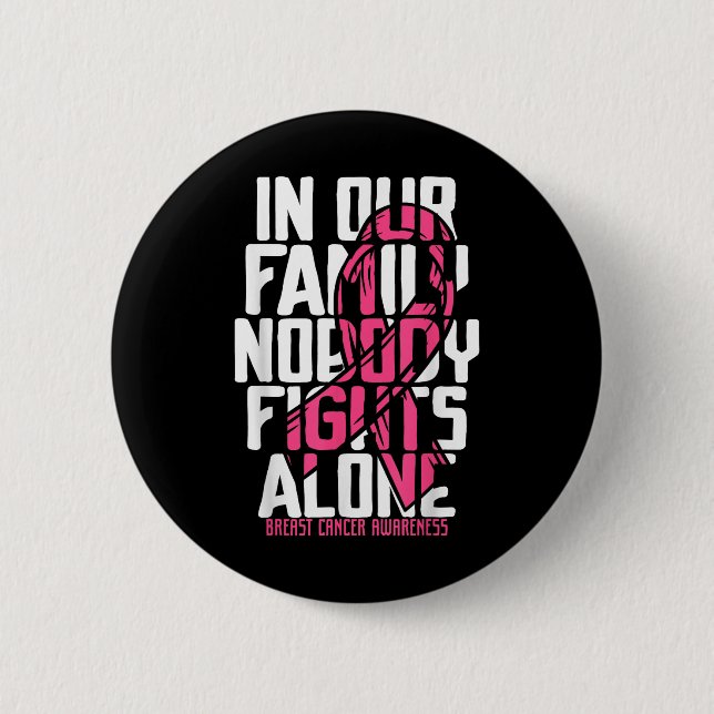 Unterstützung von Brustkrebs rosa Brustkrebs Button (Vorderseite)