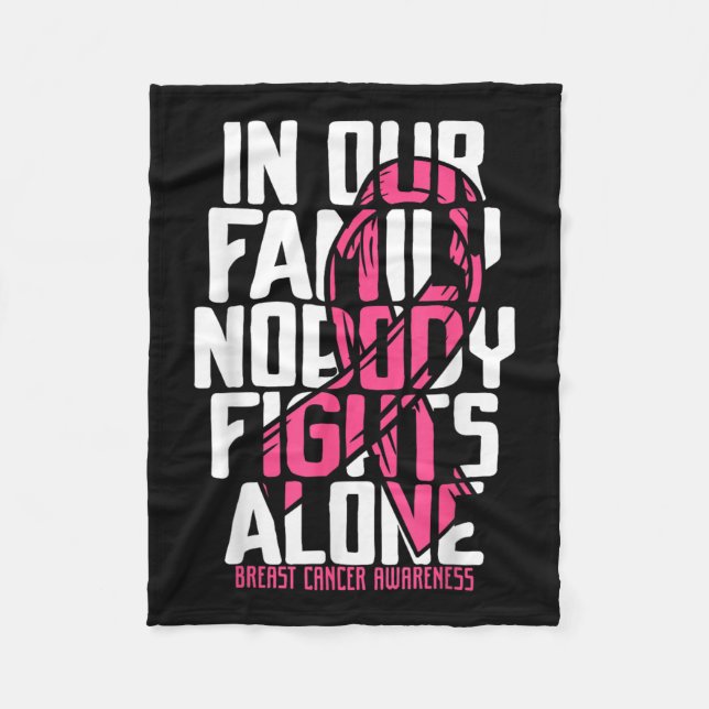 Unterstützung von Brustkrebs rosa Brustkrebs Fleecedecke (Vorderseite)