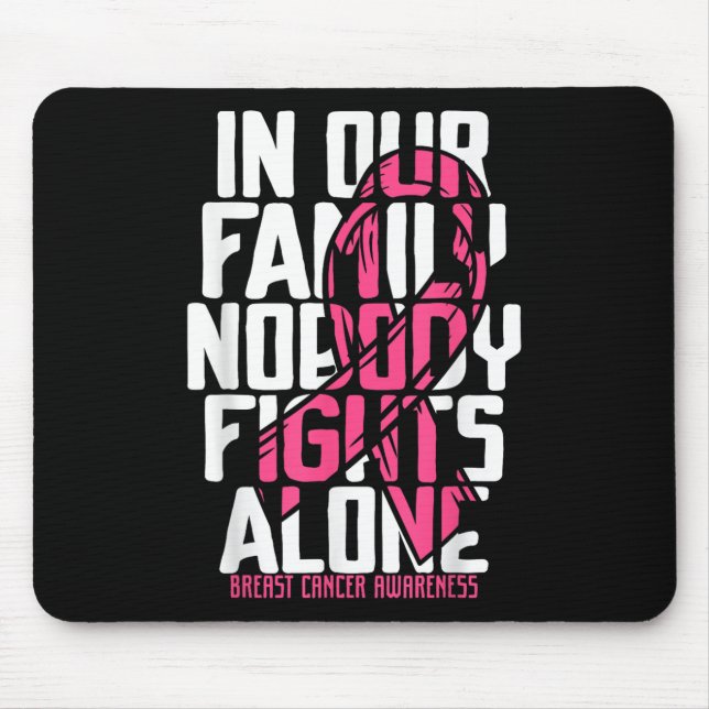 Unterstützung von Brustkrebs rosa Brustkrebs Mousepad (Vorne)