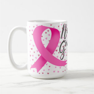 UNTERSTÜTZUNG VON BRUSTKREBS UND BEWUSSTSEIN KAFFEETASSE