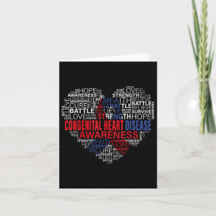 Unterstützung von Chd Awareness Heart Disease Figh Karte