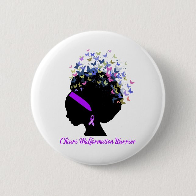 Unterstützung von Chiari Malformation Kriegspenden Button (Vorderseite)