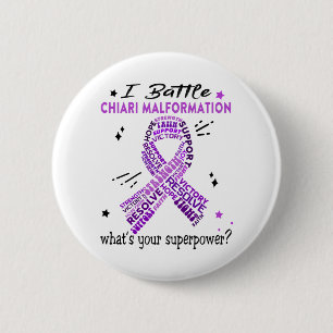 Unterstützung von Chiari Malformation Warrior Gesc Button