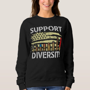Unterstützung von Diversity Gun Bullets Veteran So Sweatshirt