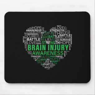 Unterstützung von Gehirnverletzung Mousepad