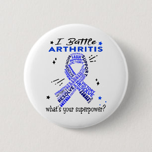 Unterstützung von Geschenken für Arthritis Krieg Button