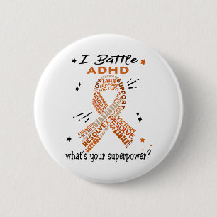 Unterstützung von Geschenken für den ADHD-Warrio Button