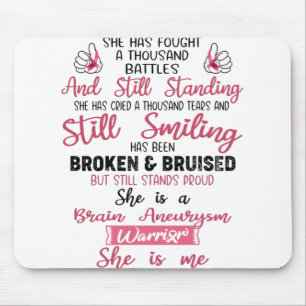 Unterstützung von Hirnaneurysma Kriegspenden Mousepad